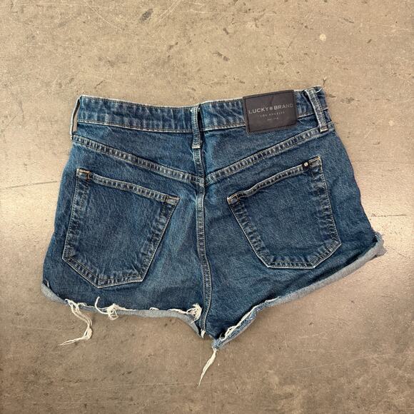 Lucky Brand Pants - Vintage Y2k Lucky Brand Dark Wash Button Up Denim Jean Shorts Women's Size 6/28
